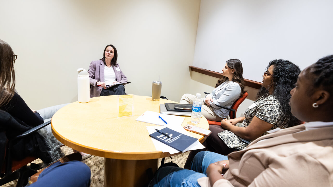 Group sitting in a room