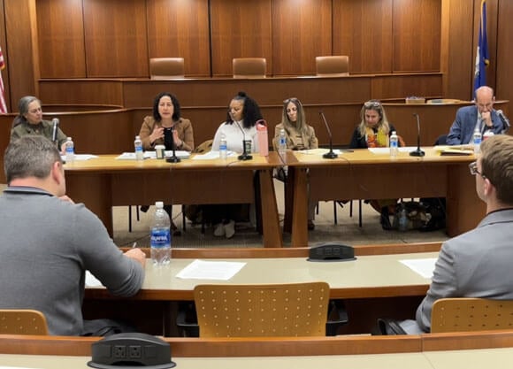 Panel of people talking