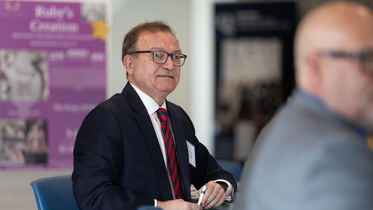 Deans gather in the School of Business