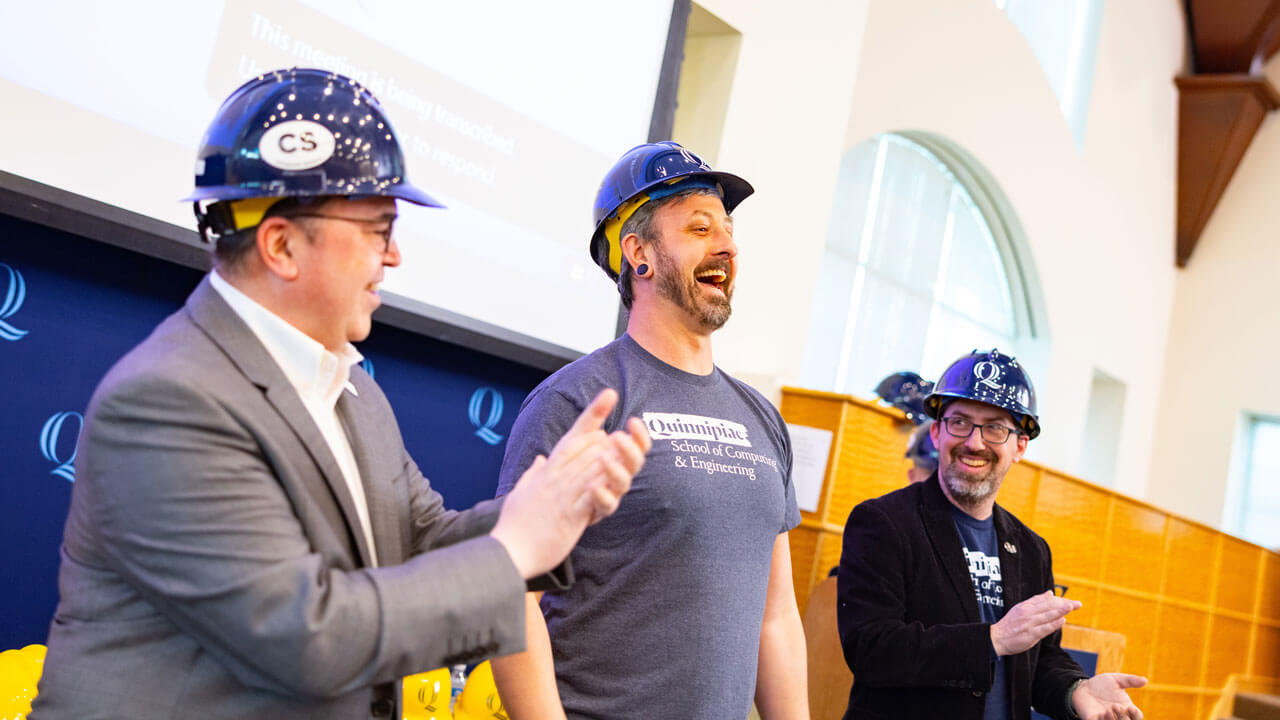 Professors give speech