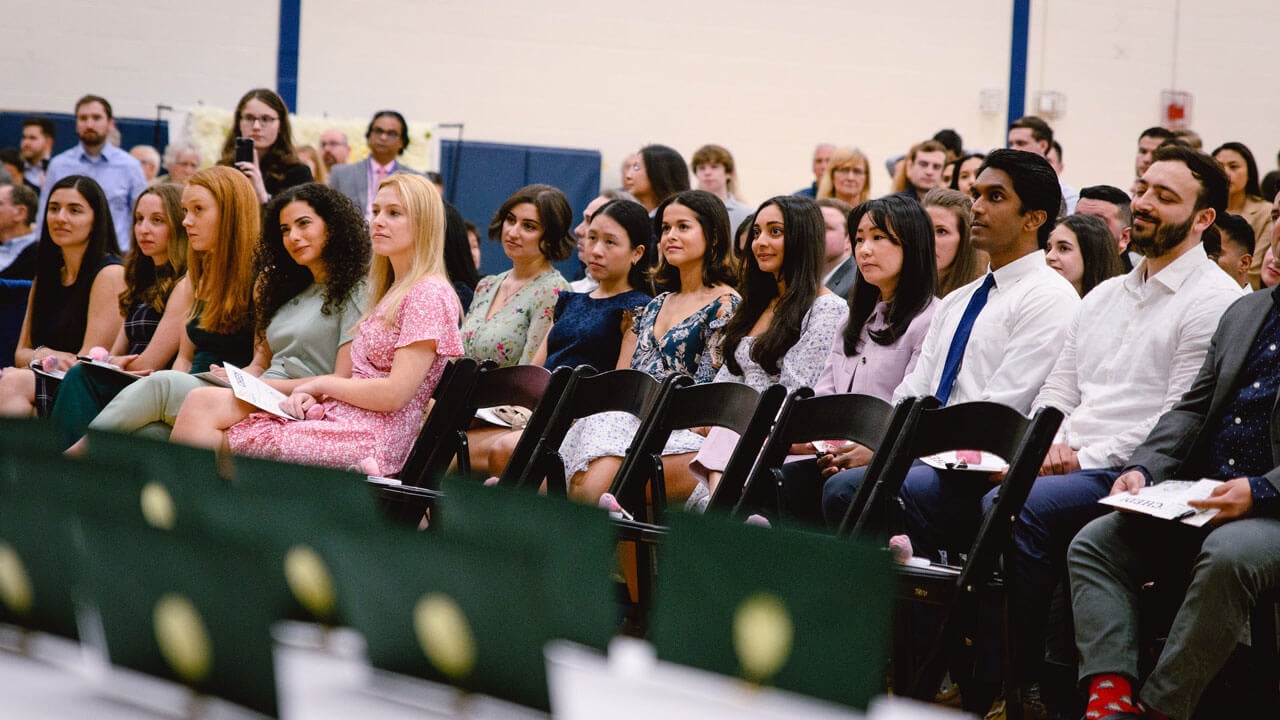 Graduates waiting for ceremony to commence