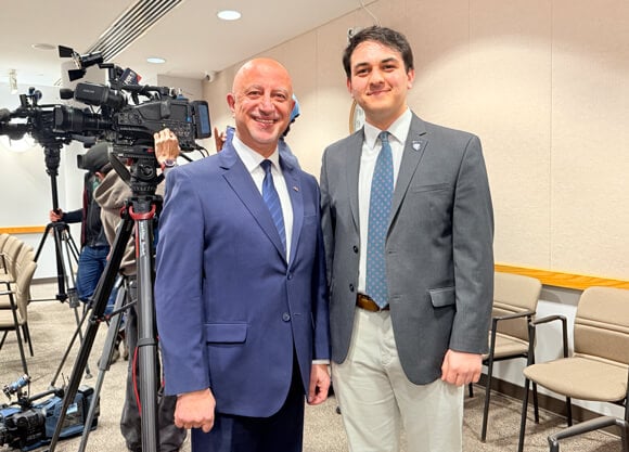 Matthew Goldman poses for a photo