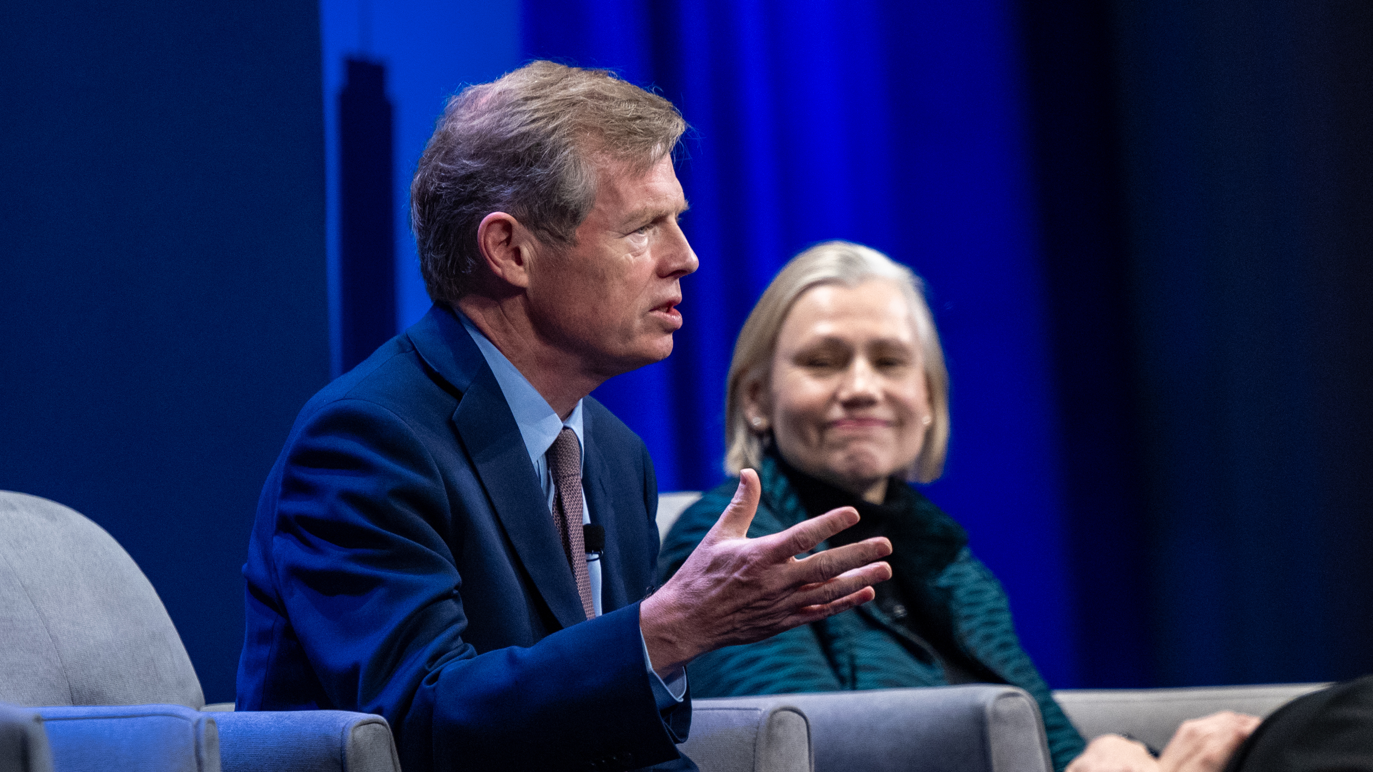 Speaker close-up at 15th annual Global Asset Management Education Forum in New York