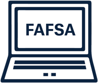 Fafsa info on laptop icon