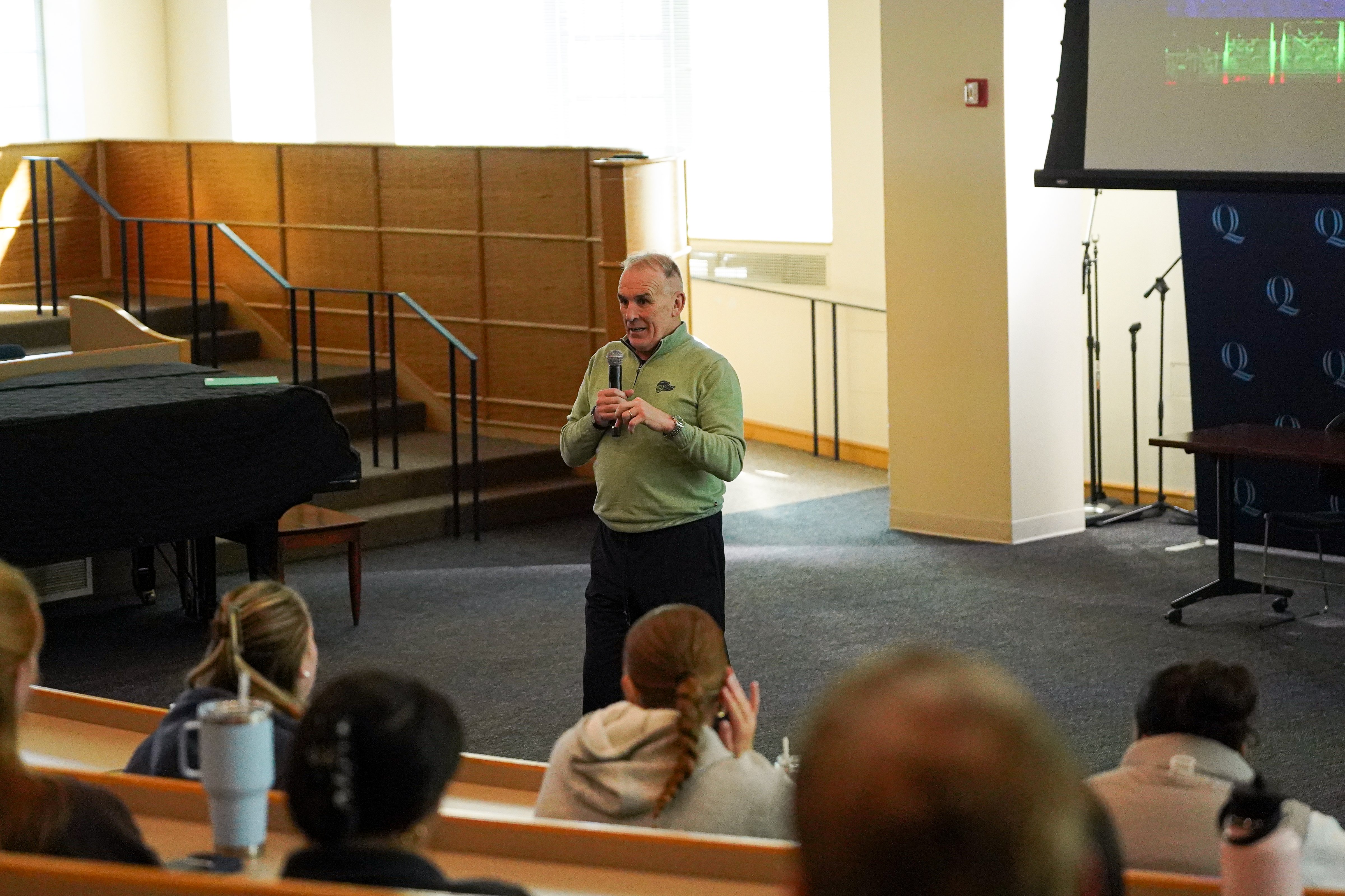 Robert Fitzpatrick speaking to crowd