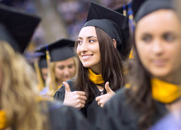 Quinnipiac University undergraduate commencement exercises for the School of Health Sciences Saturday, May 20, 2017, at the TD Bank Sports Center on Quinnipiac's York Hill Campus