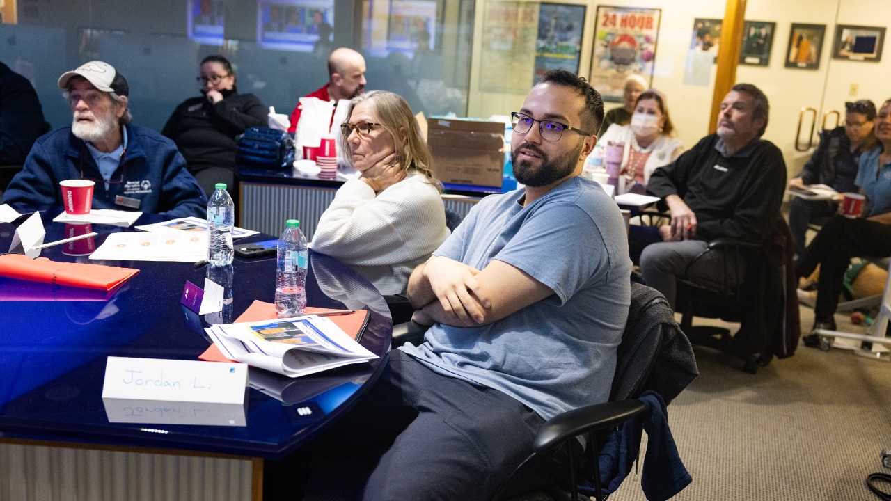 Athlete and Global Messenger at Special Olympics Connecticut media training event at Quinnipiac