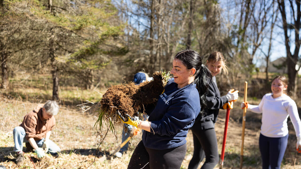Students taking part in Big Event 2026 to give back together