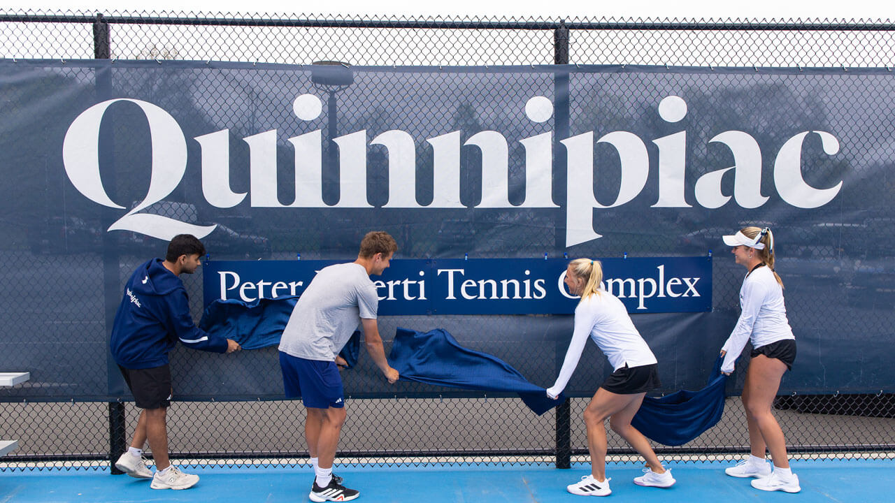 Student-athletes unveil the Peter Liberti Tennis Complex