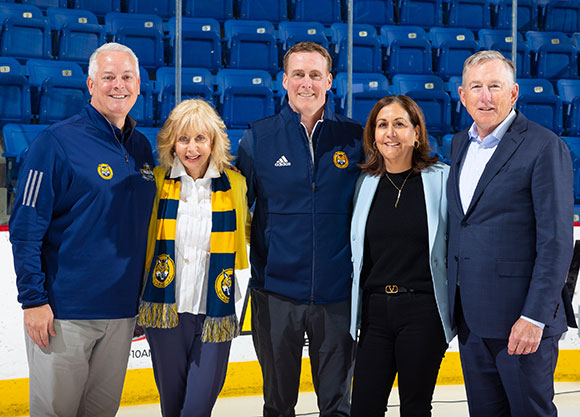 President Olian, Jeff and Mimi Kinkead, among athletics leaders.