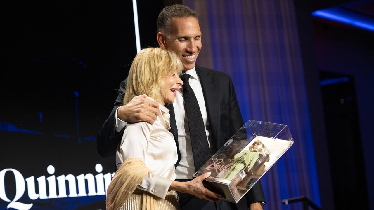 President Olian and Ynon Kreiz embrace