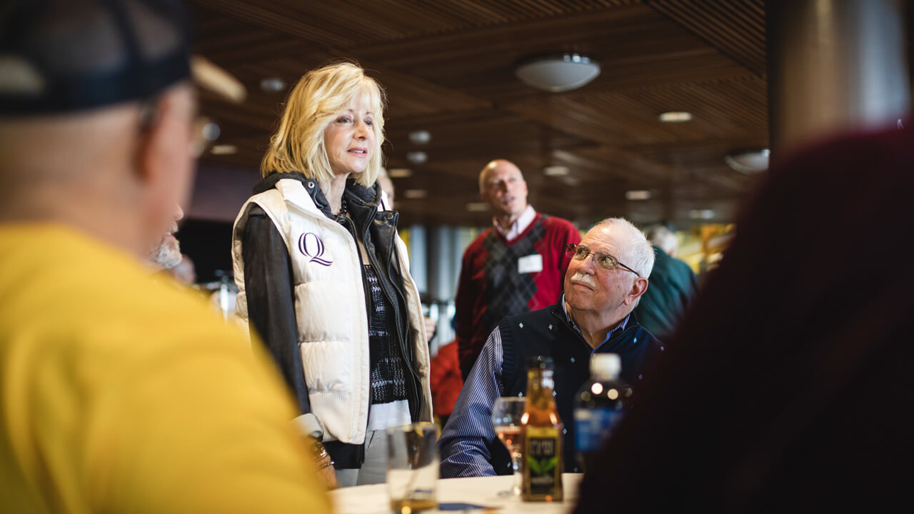 Judy Olian standing