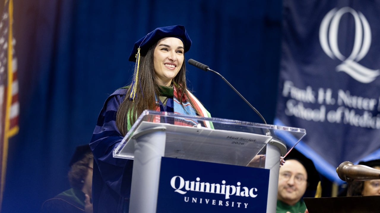 Student speaker addresses graduates