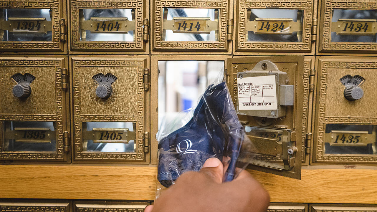 Masks being delivered to student's mailboxes