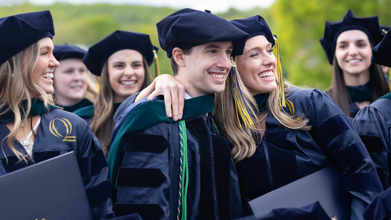 Students pose together