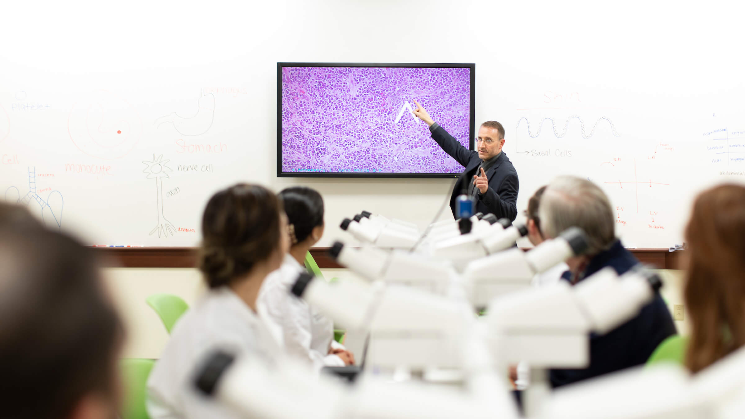 Robert Cottrell teaching students