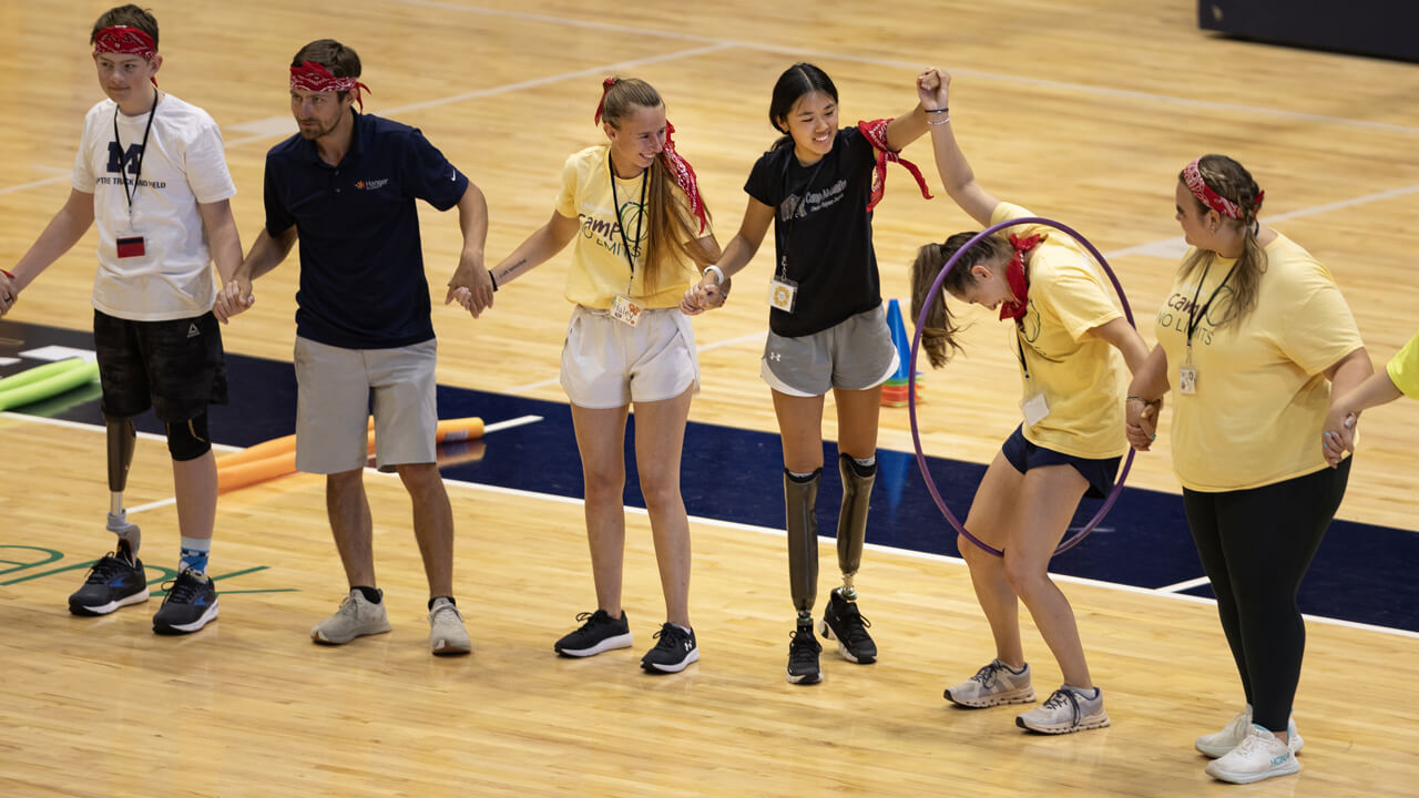 Individuals participating in Camp No Limits