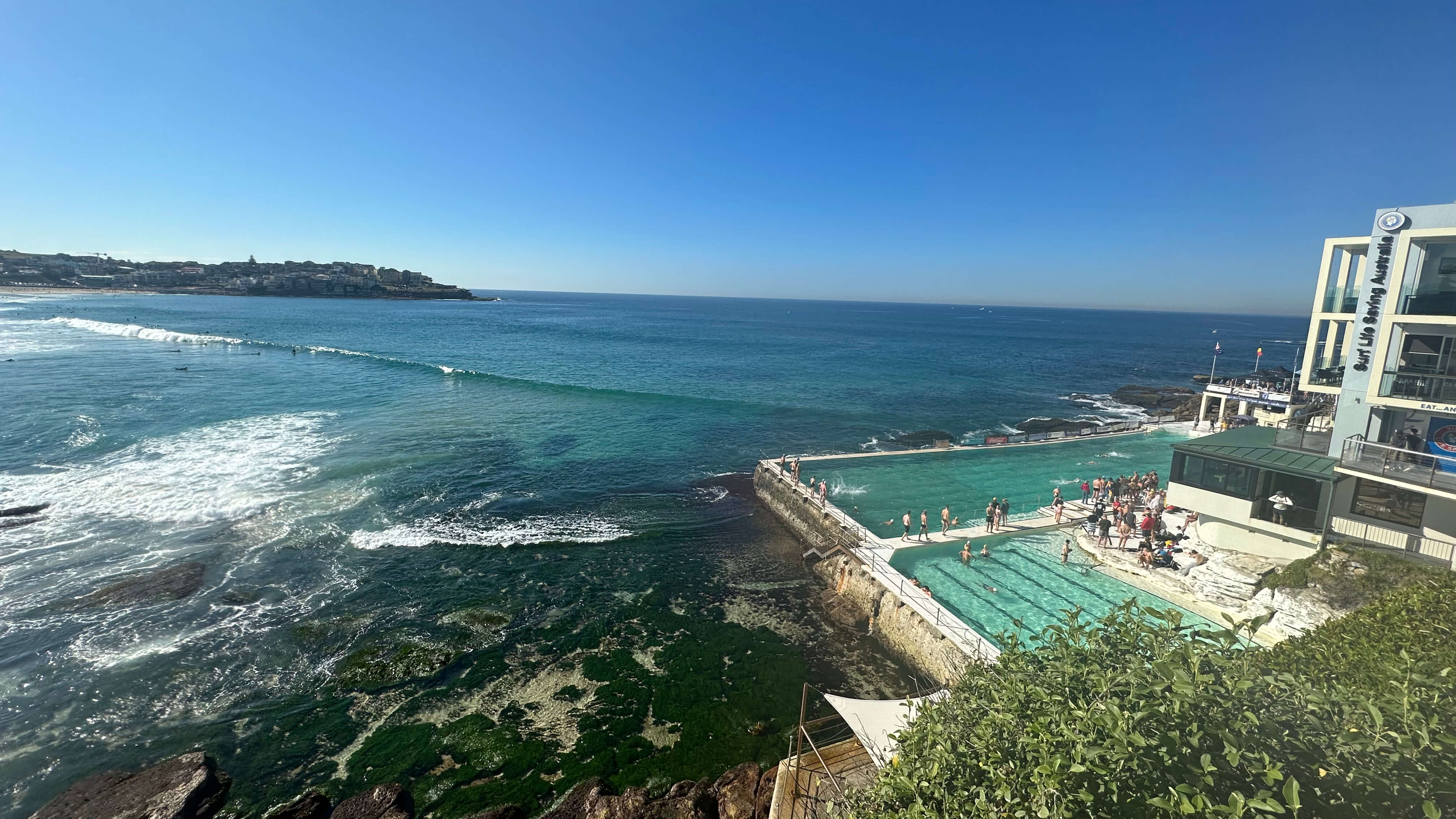 Hotel and pool with a beautiful ocean view