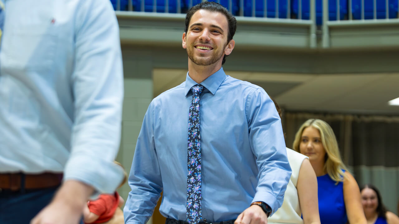Student walking