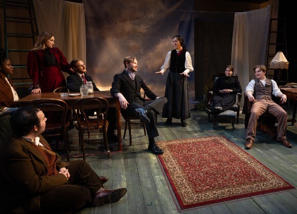 Students acting in a production at the Theatre Arts Center