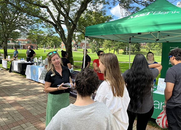 The School of Business showcasing local businesses to students on the Mount Carmel Campus