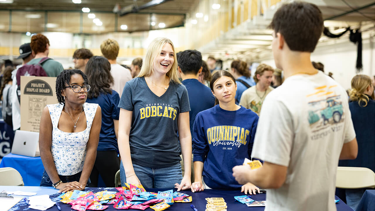 Students tabling at the Engagement Fair