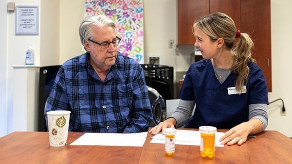 OT students work with patients in the S-PAC