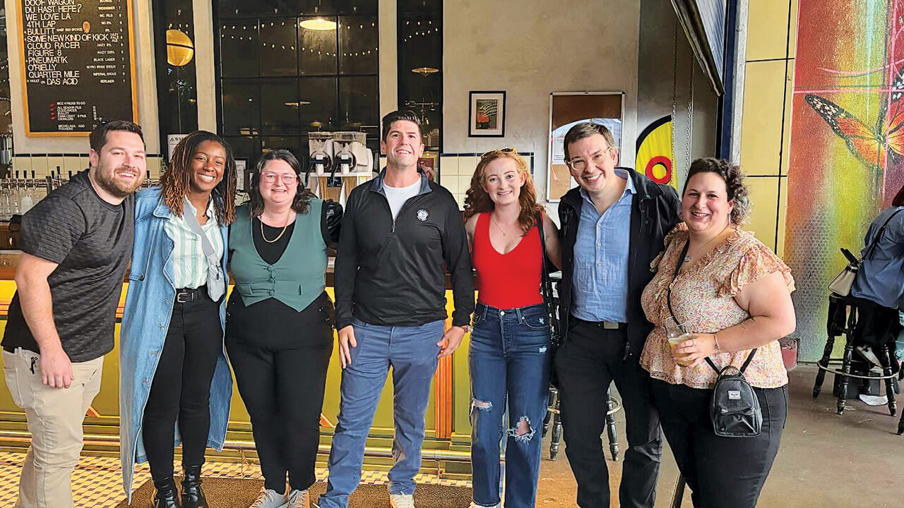 Bobcats together at the March 6, 2025 alumni social in Los Angeles, CA