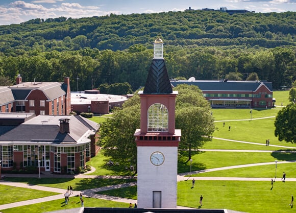 Clock tower on campus