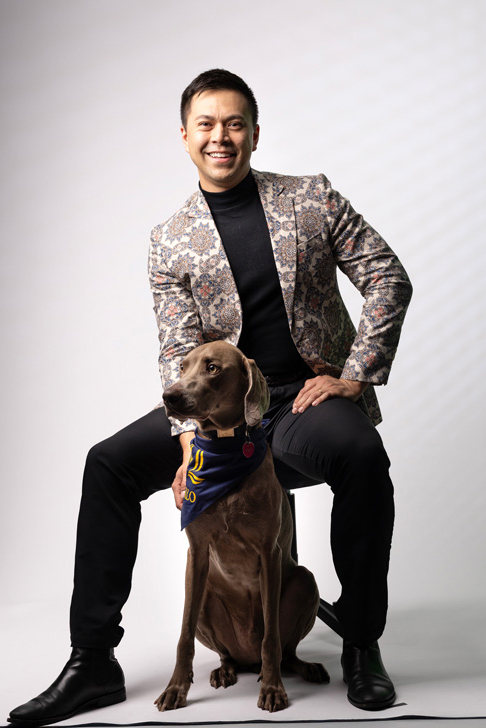 Wayne Unger with his dog Arlo