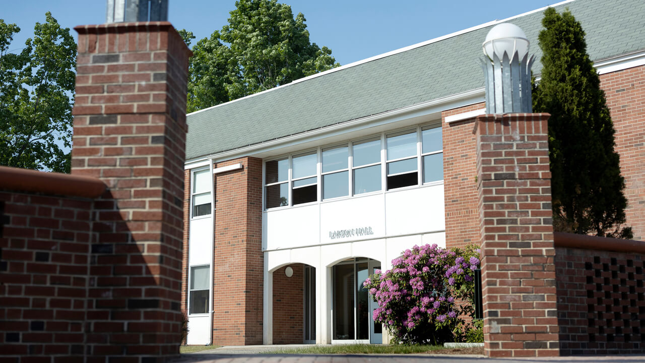 Exterior view of Larson Hall on a sunny day