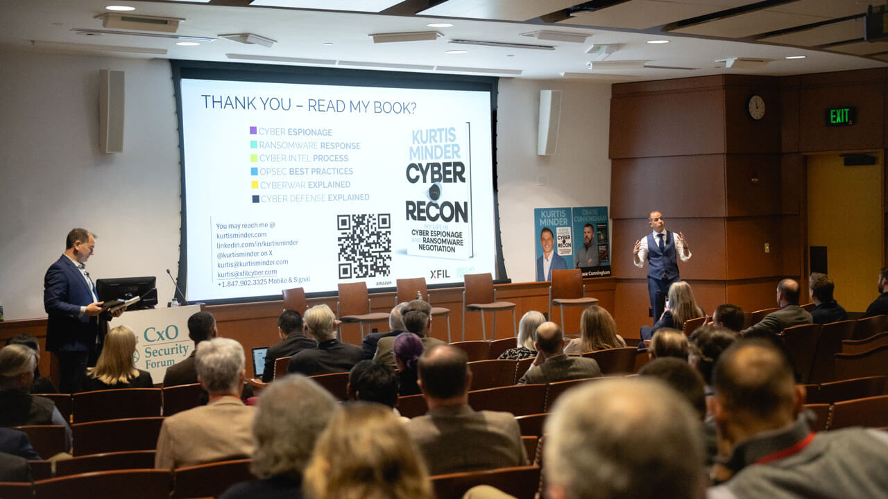 Presenter speaks on stage