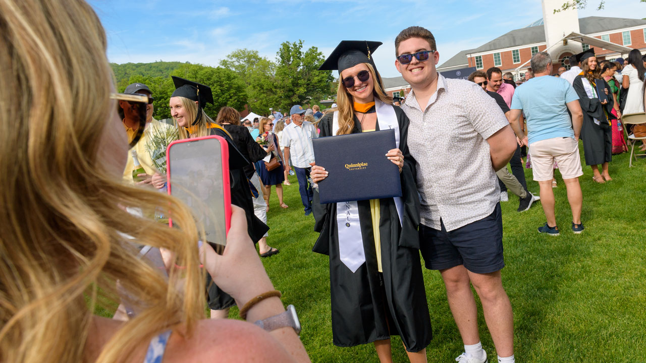 Couple photo with a current graduate student