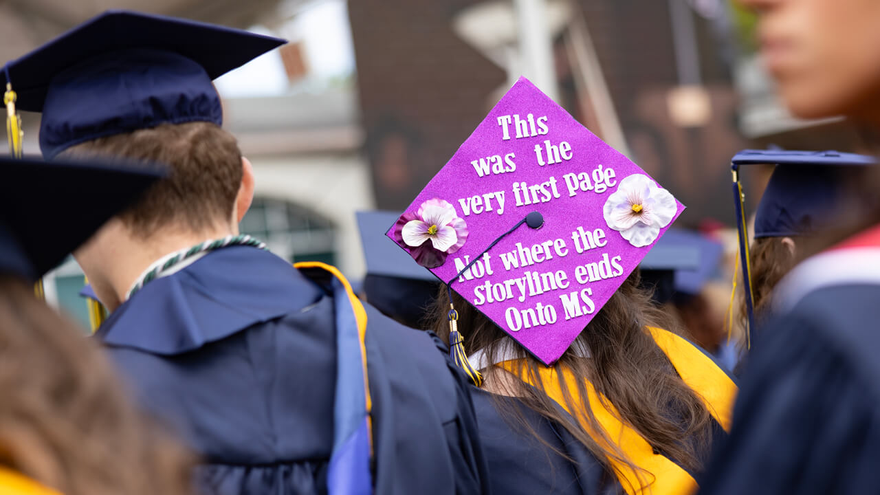 Decorated student cap