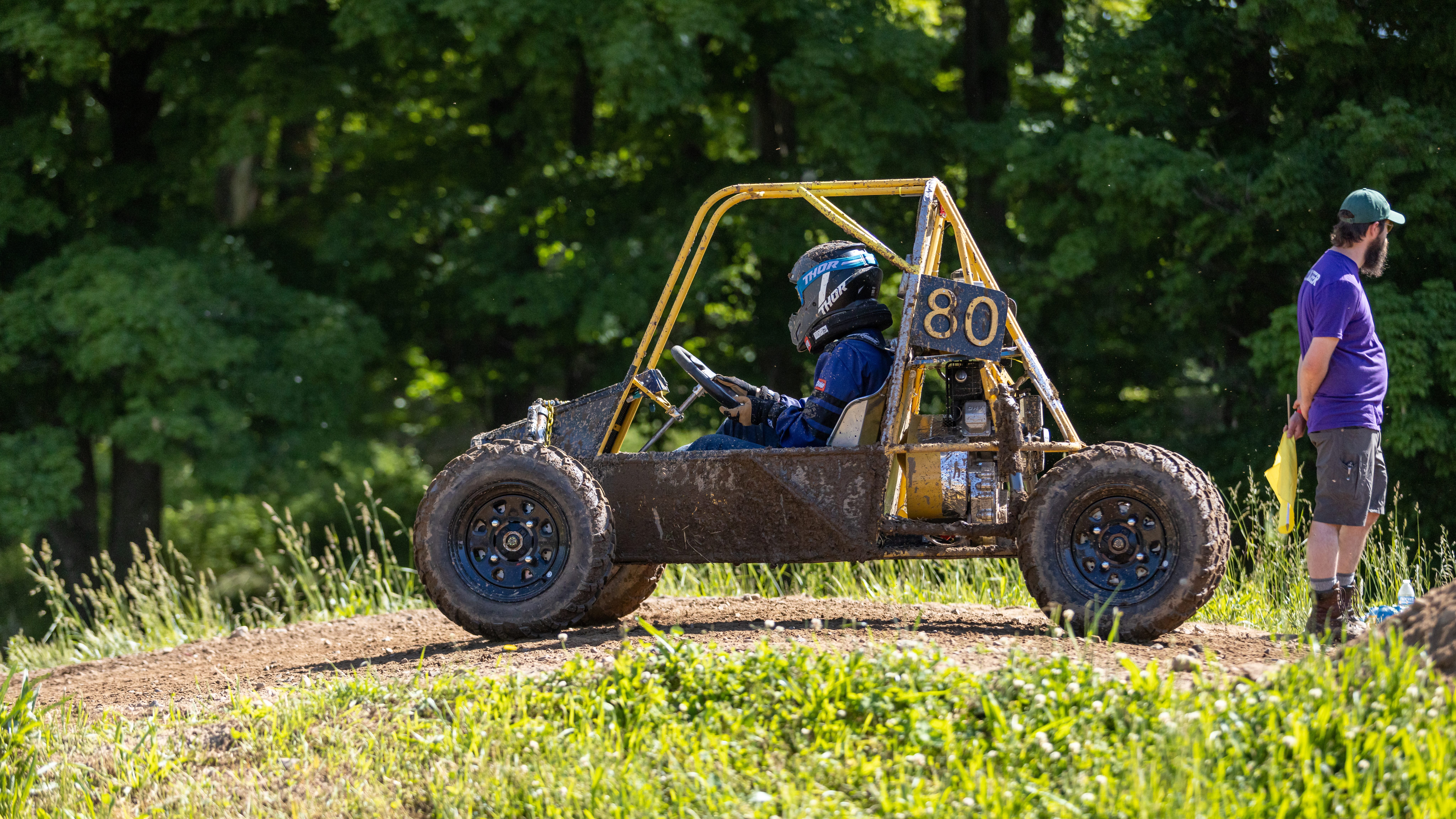 Student drives vehicle