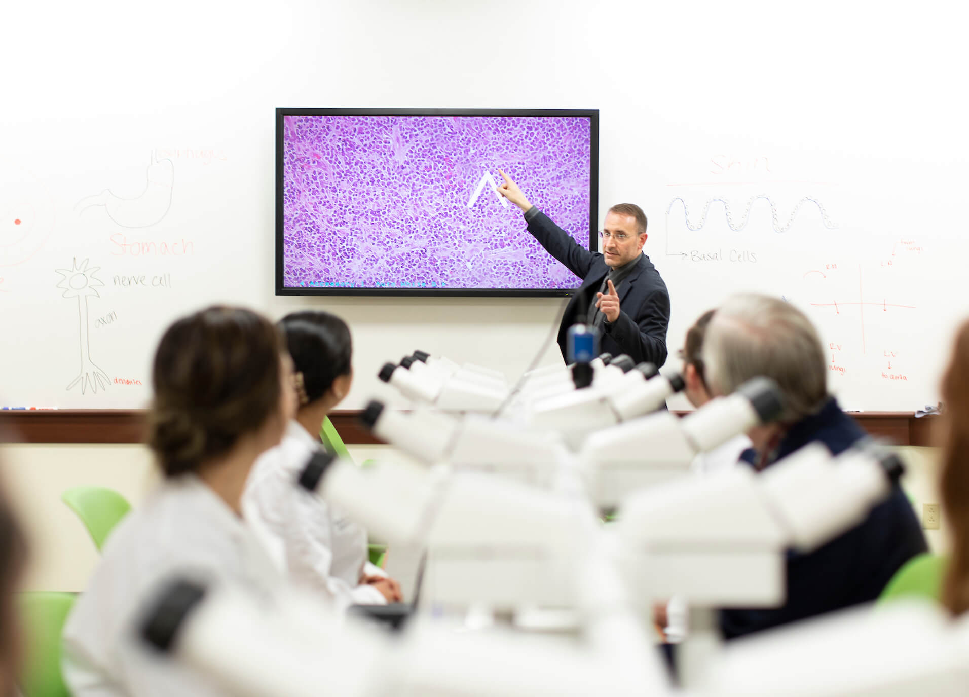 Robert Cottrell teaching students