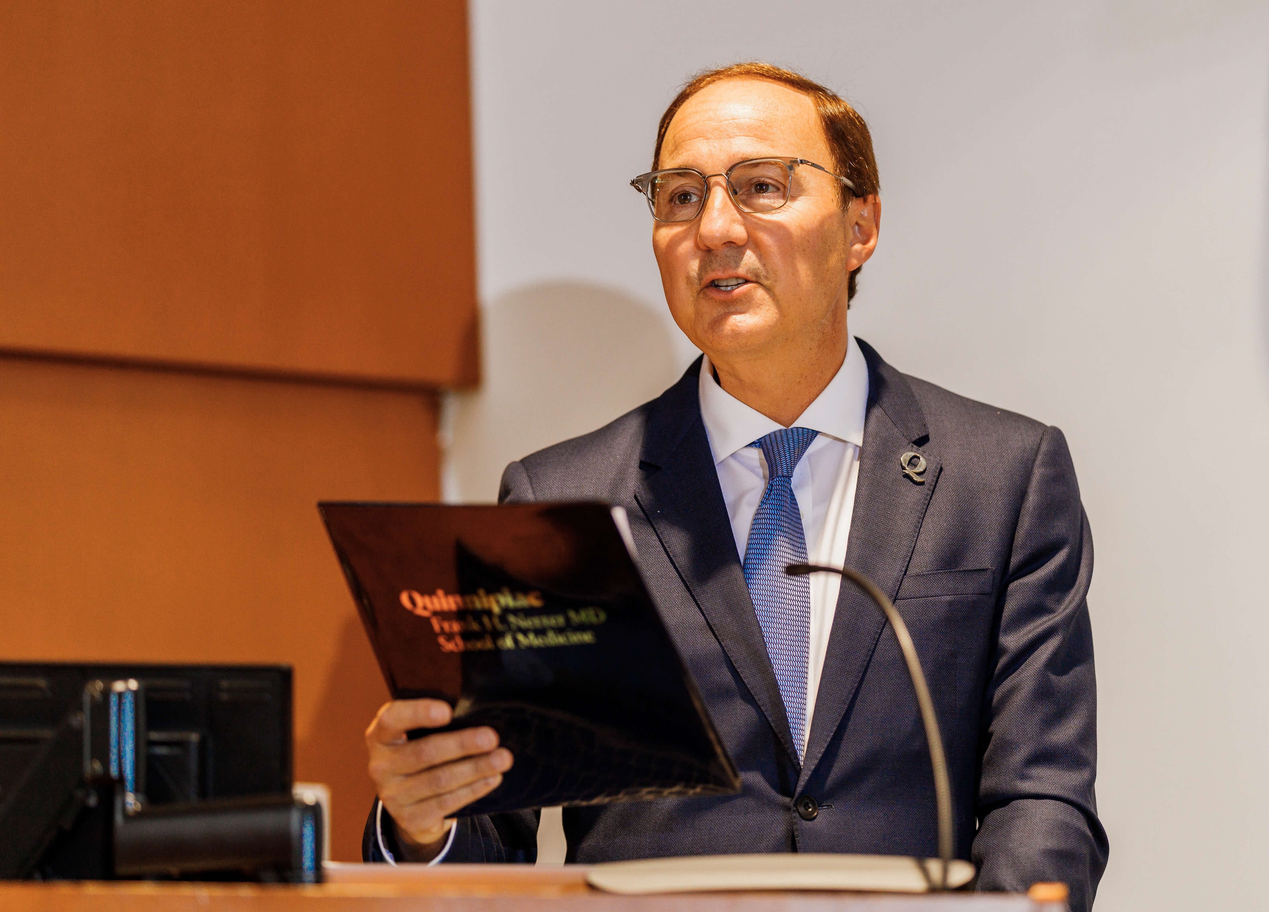 Phil M. Boiselle, MD, Dean to the School of Medicine (pictured), addresses the school for the first time as he talks about hopes and goals for the school