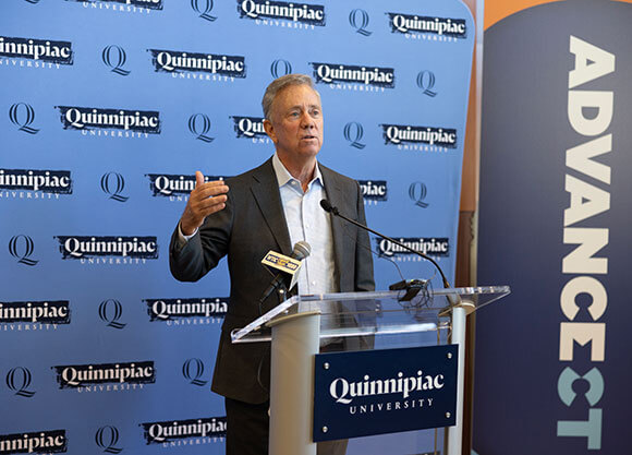 Gov. Ned Lamont at Quinnipiac