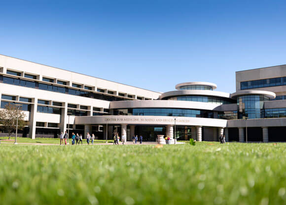 front lawn of the North Haven campus