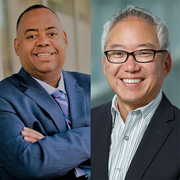 Wayne Gersie and Dan Kim, Quinnipiac vice presidents